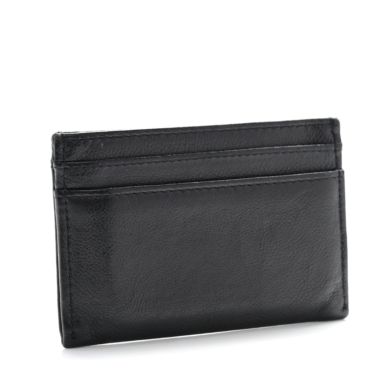 Calfskin CC Card Holder Black