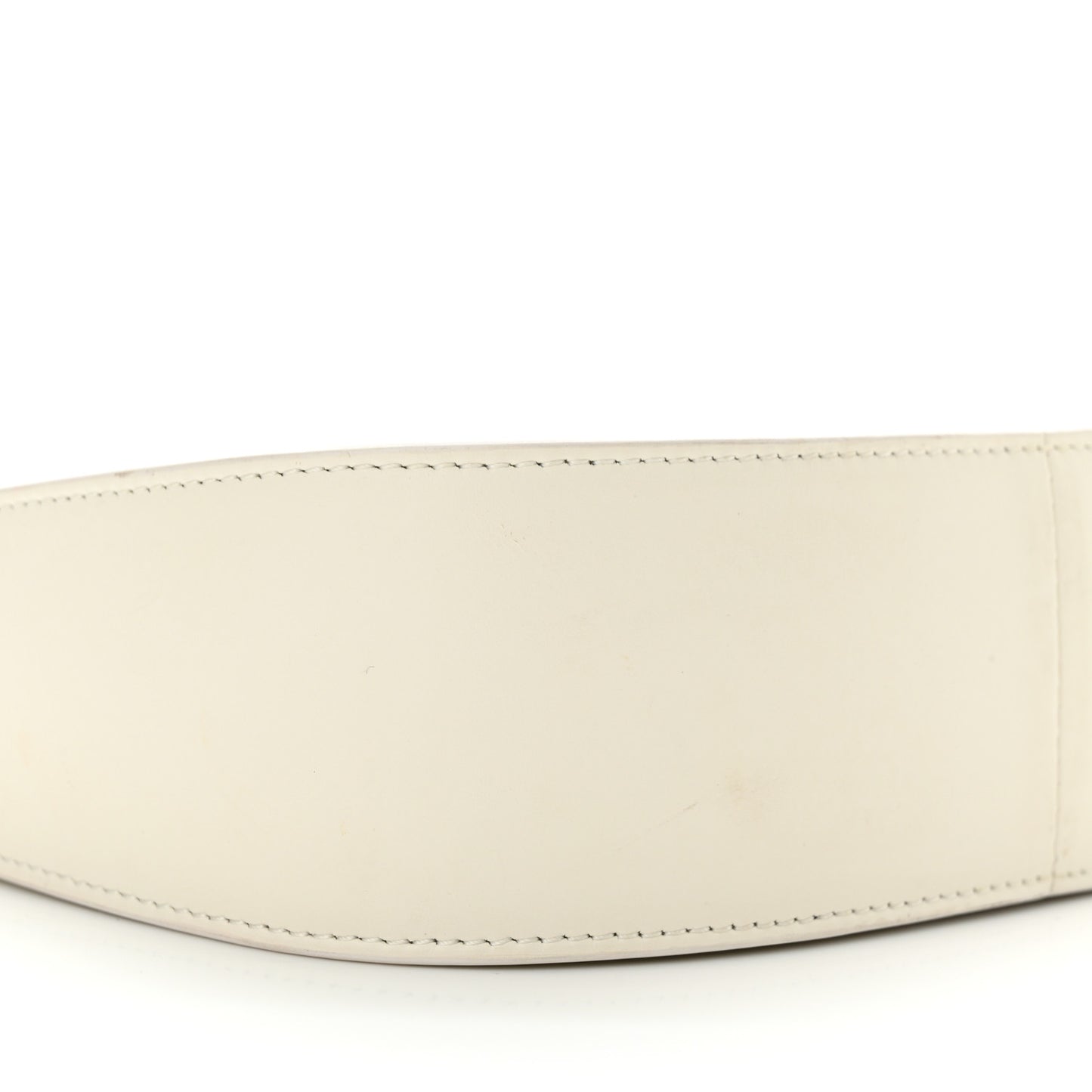 Smooth Calfskin Half Moon Shoulder Bag New Ivory