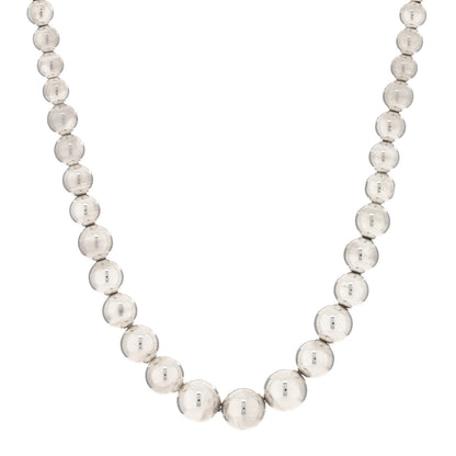 Tiffany Sterling Silver HardWear Graduated Ball Necklace 1 of 3