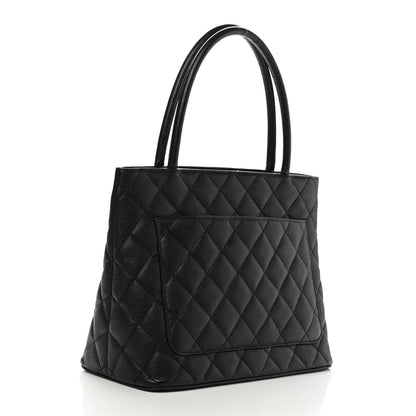 Chanel Caviar Quilted Medallion Tote Black 3 of 10