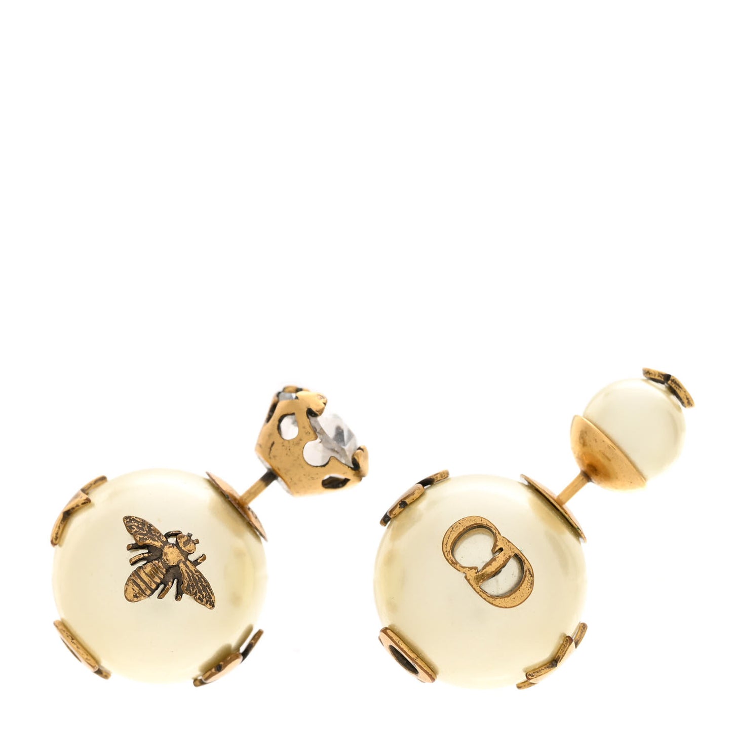 Mise En Dior Tribal Crystal Charm Earrings