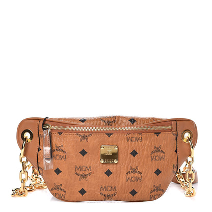 MCM Visetos Stark Belt Bag Cognac 1 of 9