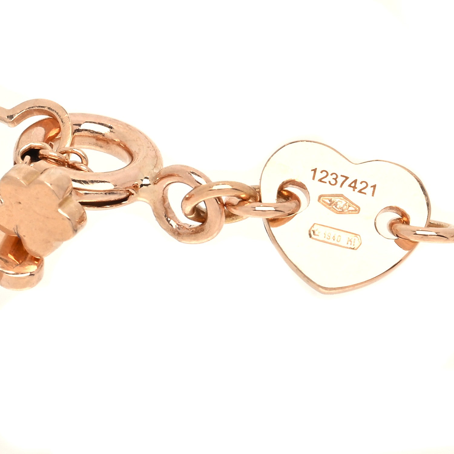 Pasquale Bruni 18K Rose Gold Diamond Lapis White Agate Doublet Petit Joli Bracelet 6 of 6