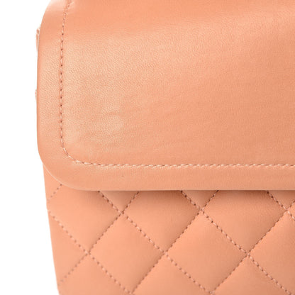 Chanel Lambskin Quilted Medium Double Flap Orange 9 of 11