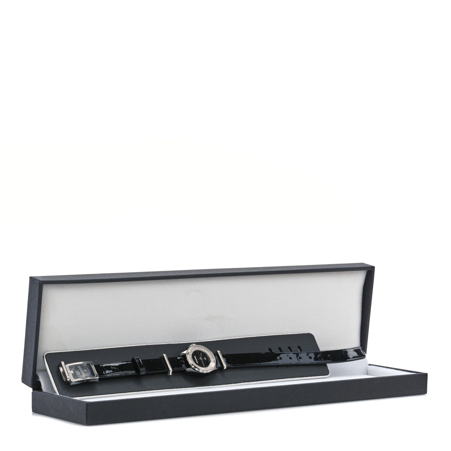 Chanel Stainless Steel Calfskin Diamond Bezel 19mm J12 Quartz Watch Black 6 of 6