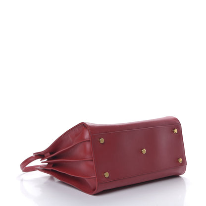 Saint Laurent Calfskin Small Sac De Jour Oxblood 3 of 10