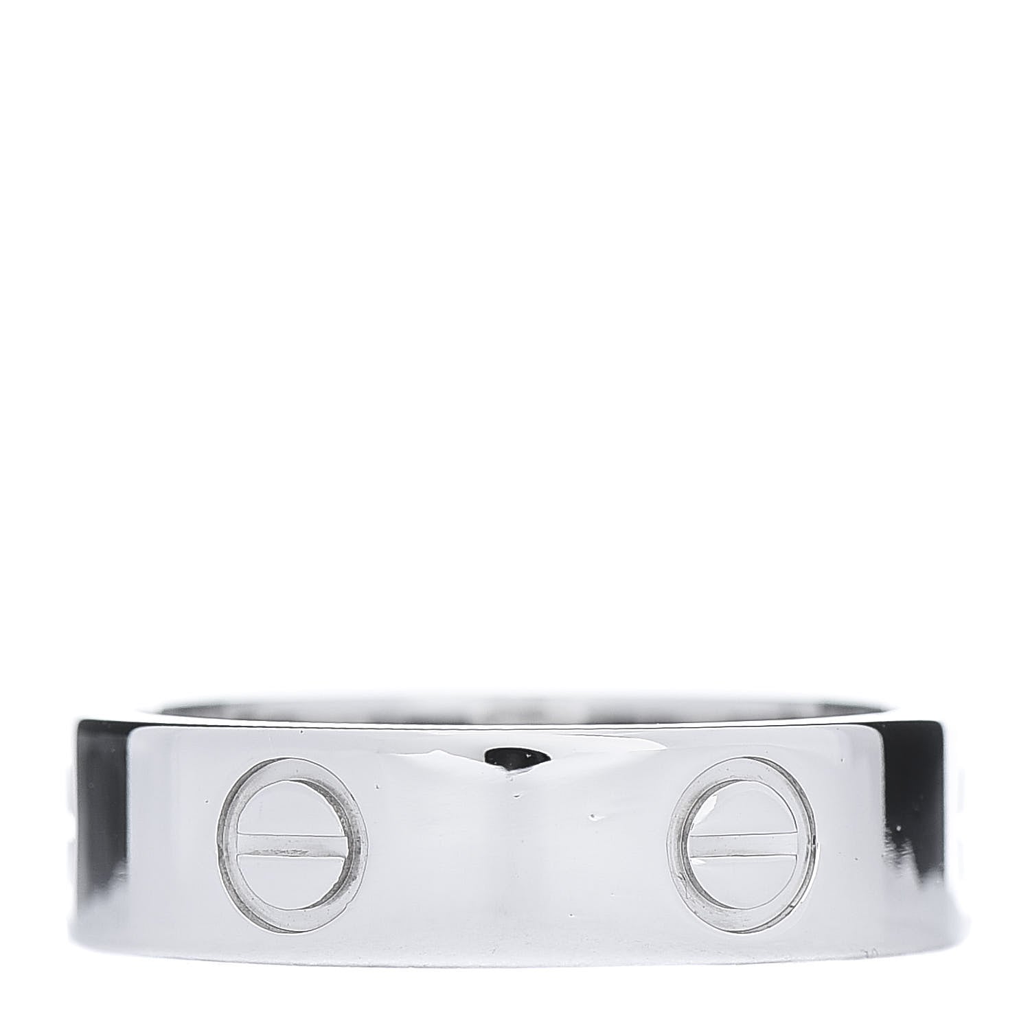 Cartier Platinum 5.5mm LOVE Ring 56 7.5 3 of 6
