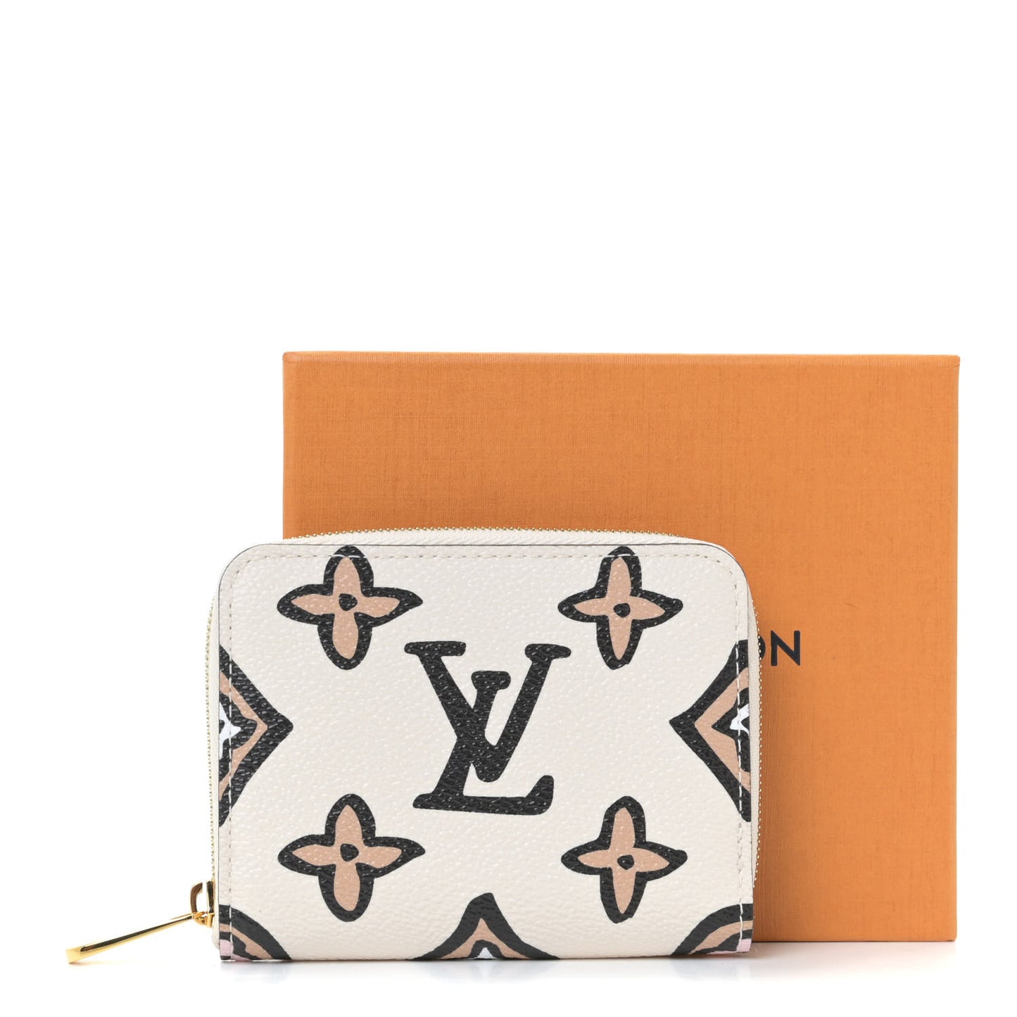 Monogram Giant Wild At Heart Zippy Coin Purse Creme
