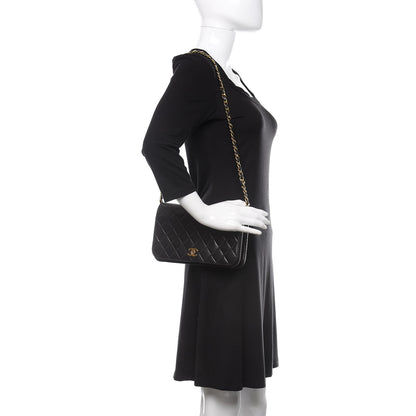 Chanel Lambskin Quilted Small Single Flap Black 2 of 12