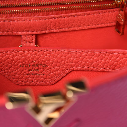Louis Vuitton Taurillon Capucines BB Hibiscus Flamingo 8 of 10