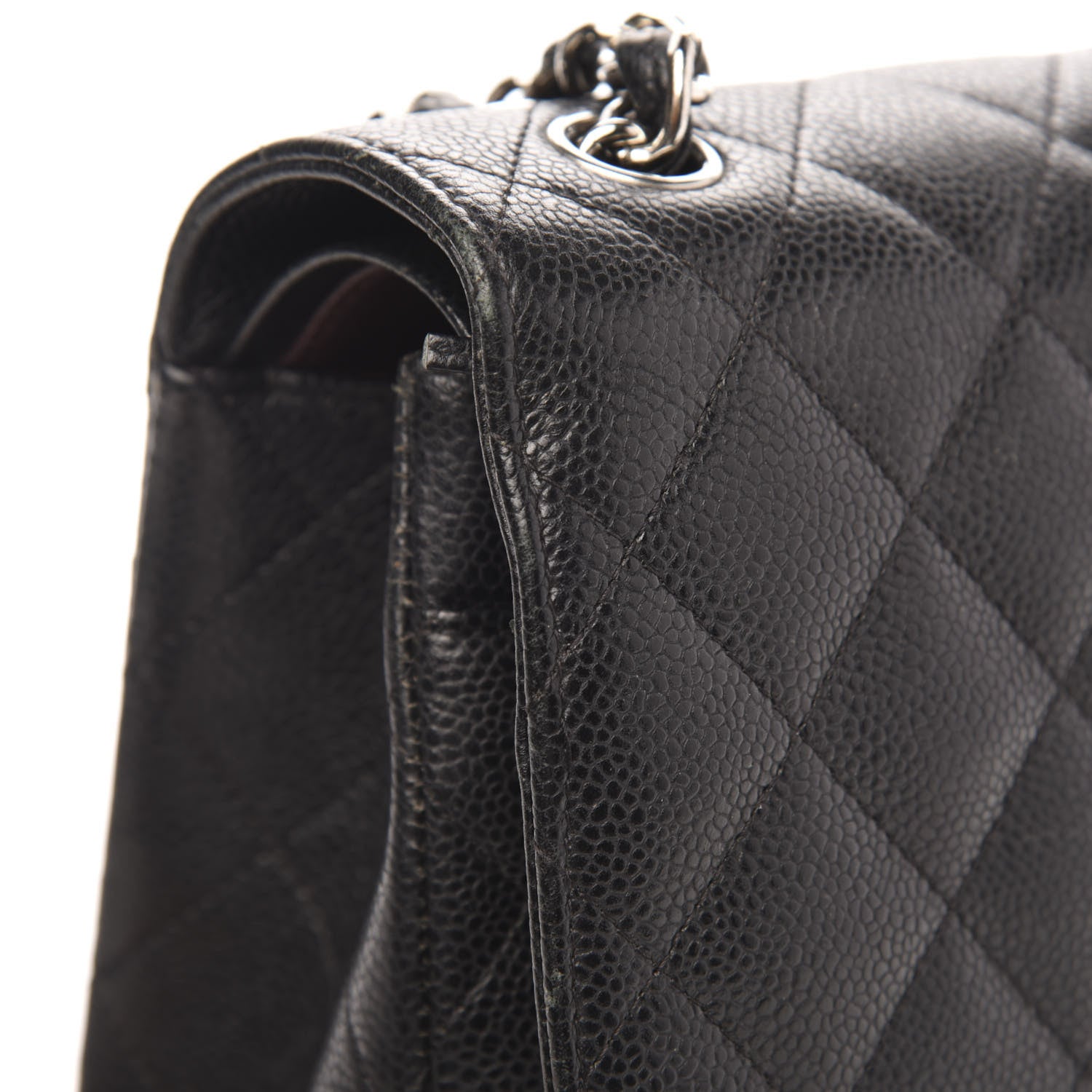Chanel Caviar Quilted Jumbo Double Flap Black 10 of 20