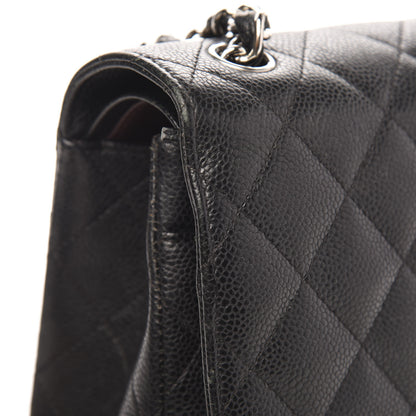Chanel Caviar Quilted Jumbo Double Flap Black 10 of 20