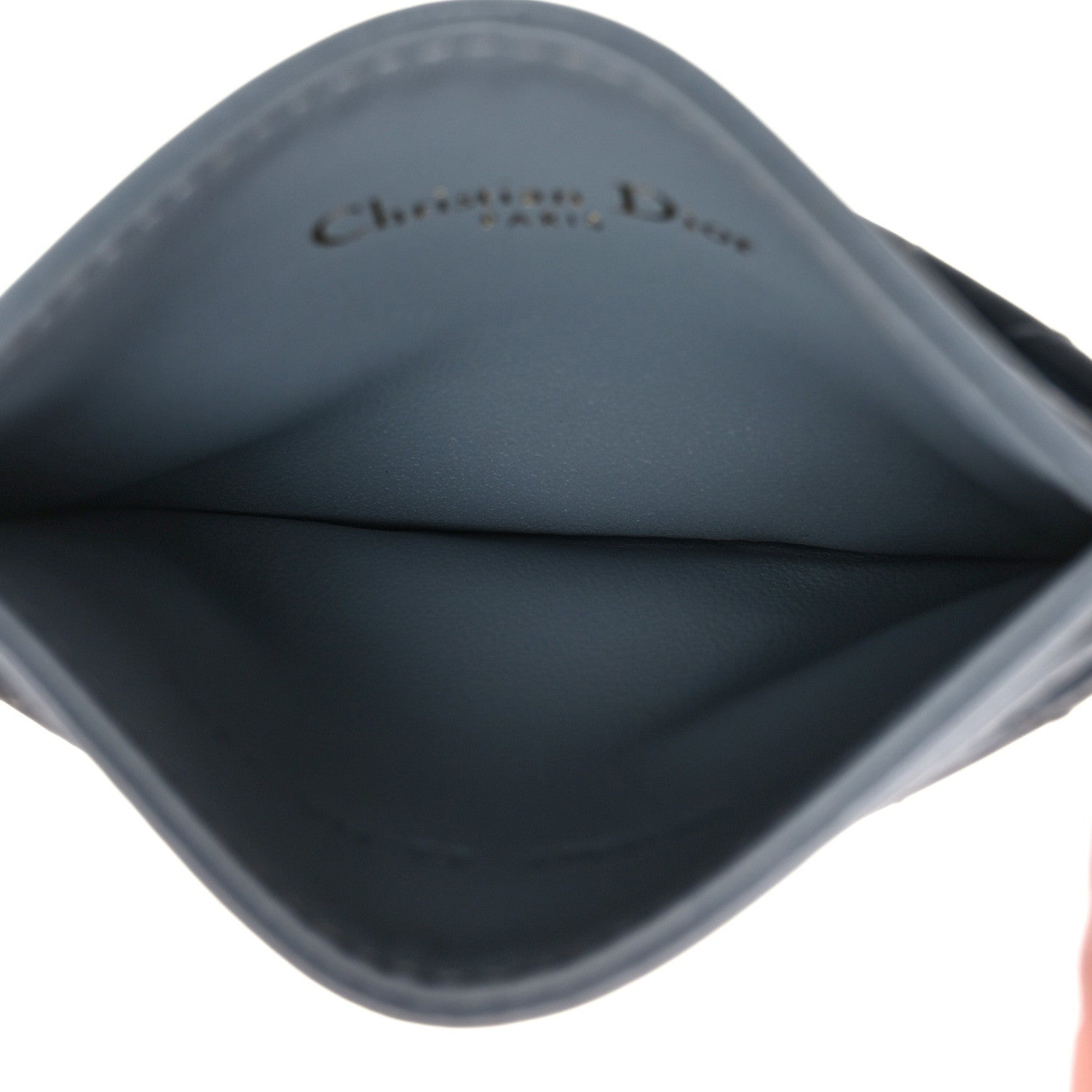 Christian Dior Supple Calfskin Cannage Caro Five-Slot Card Holder Cloud Blue 5 of 7