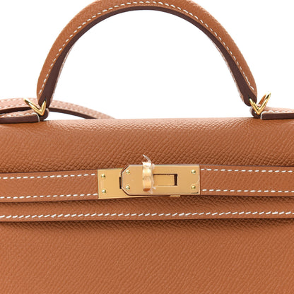 Hermes Epsom Mini Kelly Sellier 20 Gold 8 of 11