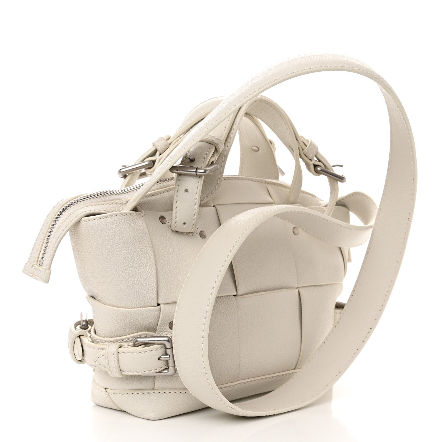 Bottega Veneta Buffalo Maxi Intrecciato Arco Tool Tote Chalk 3 of 11