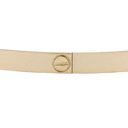 Cartier 18K Yellow Gold Small LOVE Bracelet 19 5 of 8
