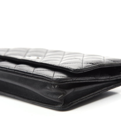 Chanel Lambskin Quilted Wallet On Chain WOC Black 7 of 12
