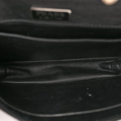 Prada City Calf Saffiano Cahier Astrology Bag Black 5 of 9