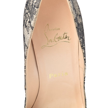 Christian Louboutin Pigalle Lace 100 Pumps 39 Black 6 of 11