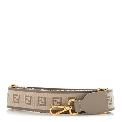 Fendi Ribbon Vitello Baltico Shiny Nappa Adjustable Strap You Tortora 1 of 6