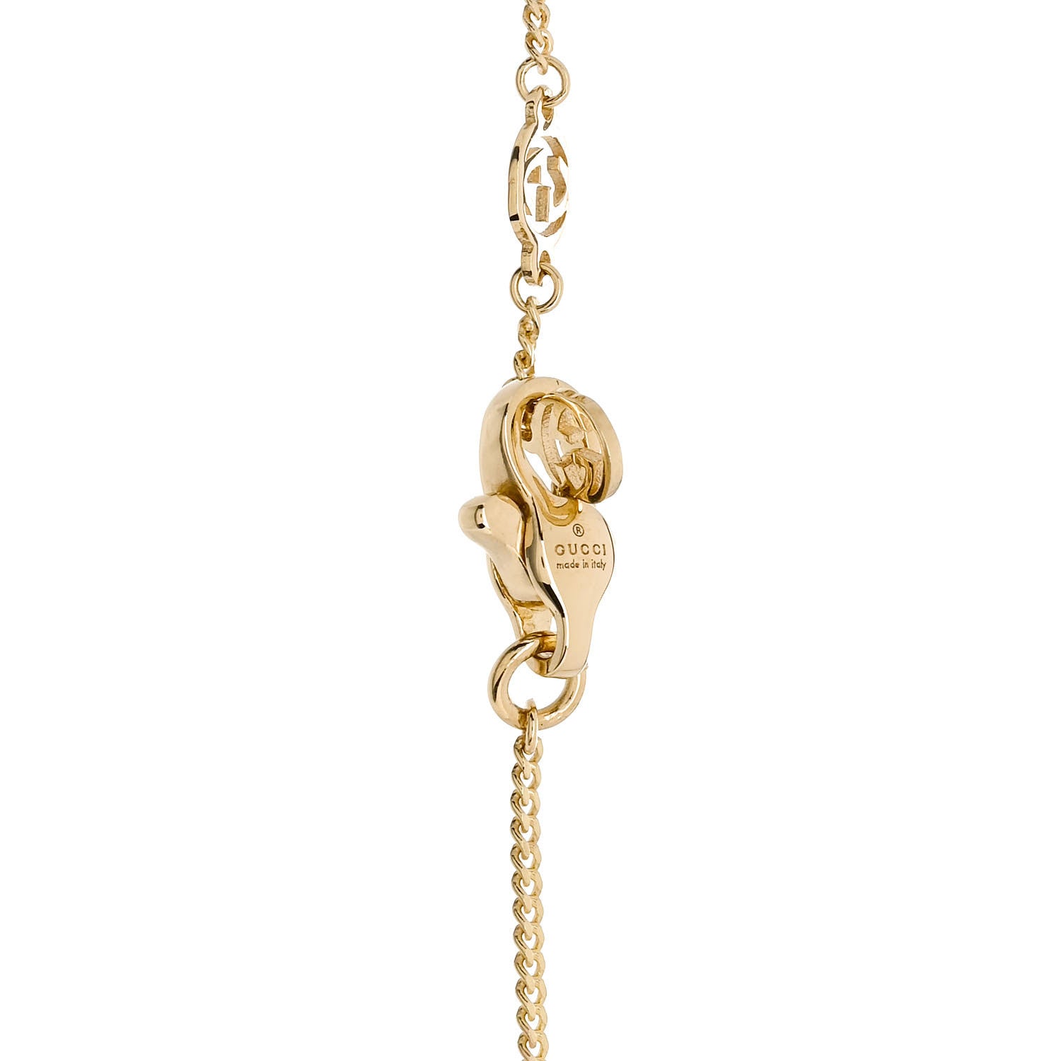 Gucci 18K Yellow Gold Diamond Star GG Station Bracelet 3 of 4