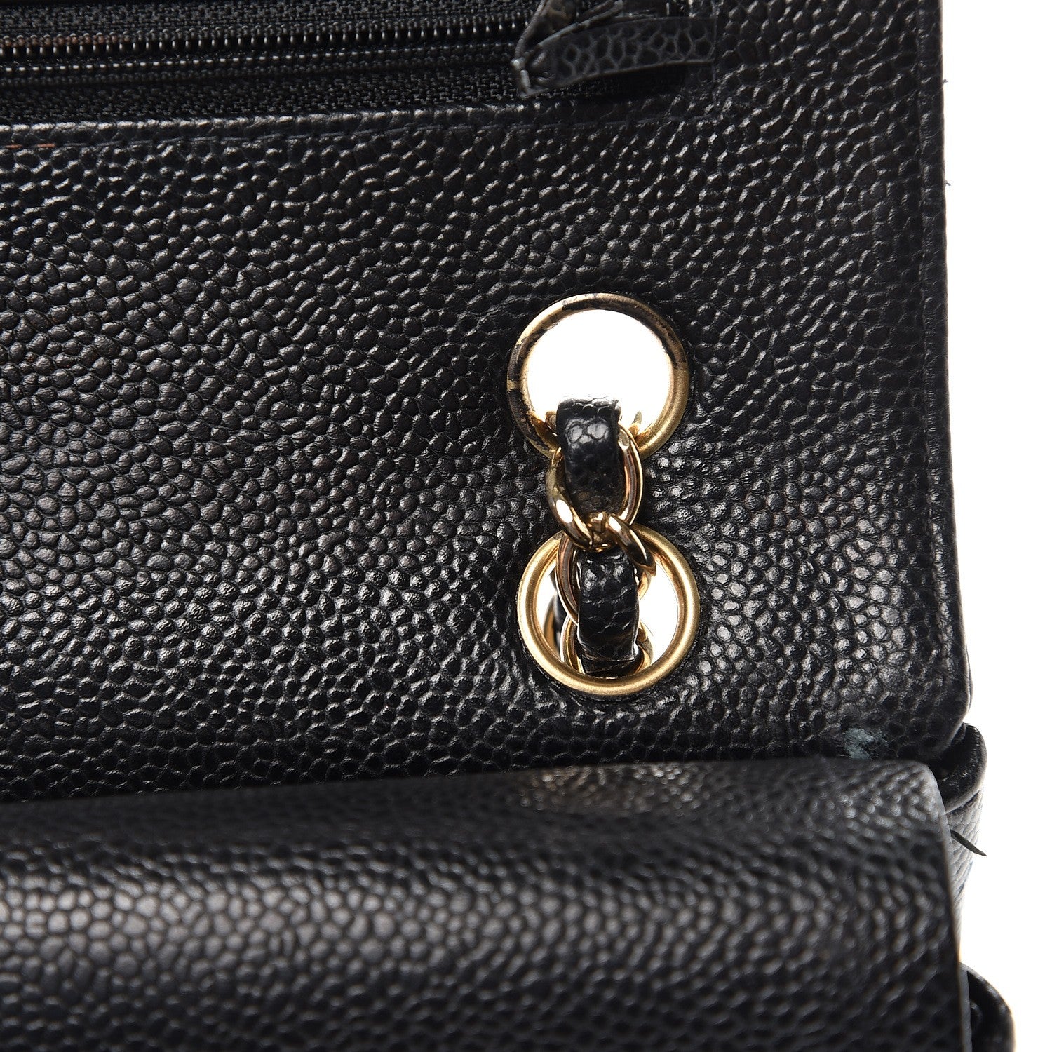 Chanel Caviar Quilted Medium Double Flap Black 11 of 15