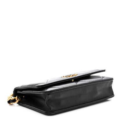 Chanel Lambskin Quilted Chanel 19 Wallet On Chain WOC Black 4 of 15