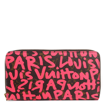 Louis Vuitton Monogram Graffiti Zippy Wallet Fuchsia 1 of 8