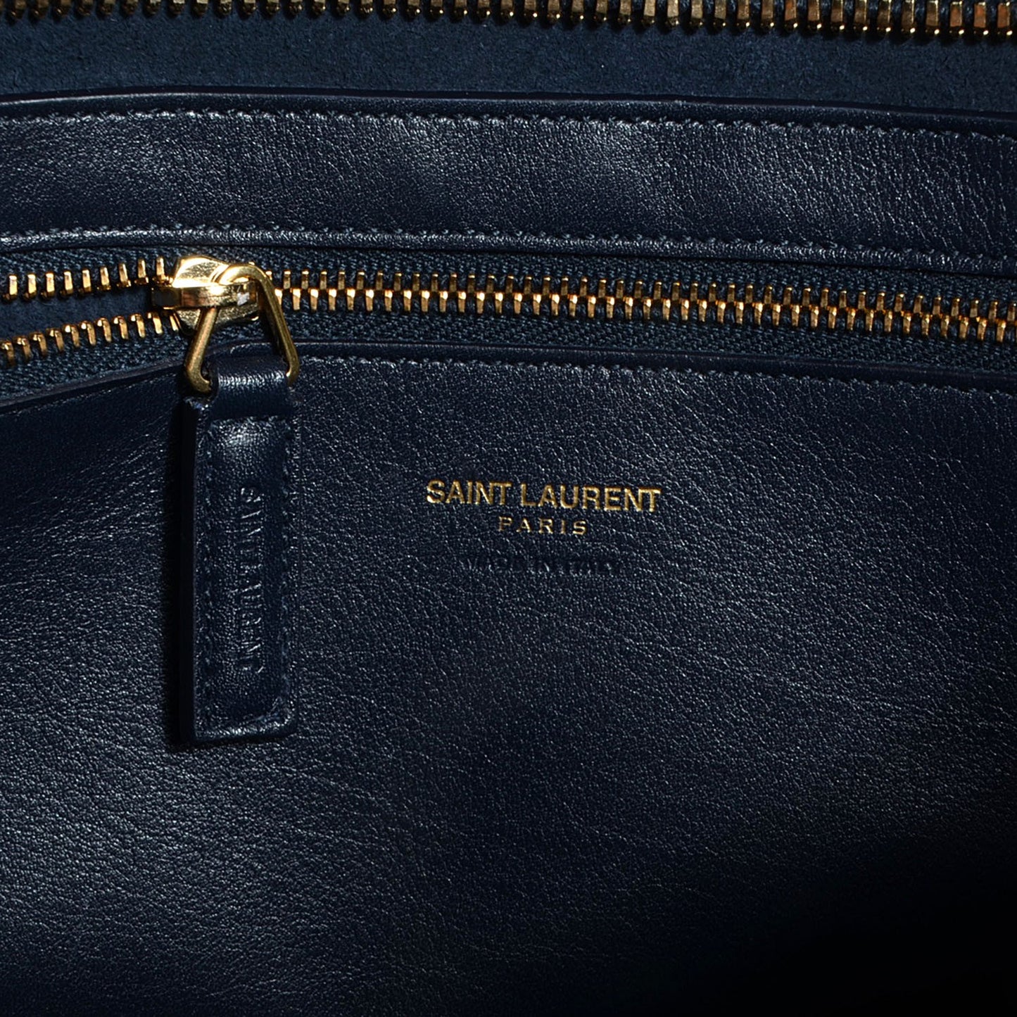 Smooth Calfskin Medium Cabas Monogram Navy