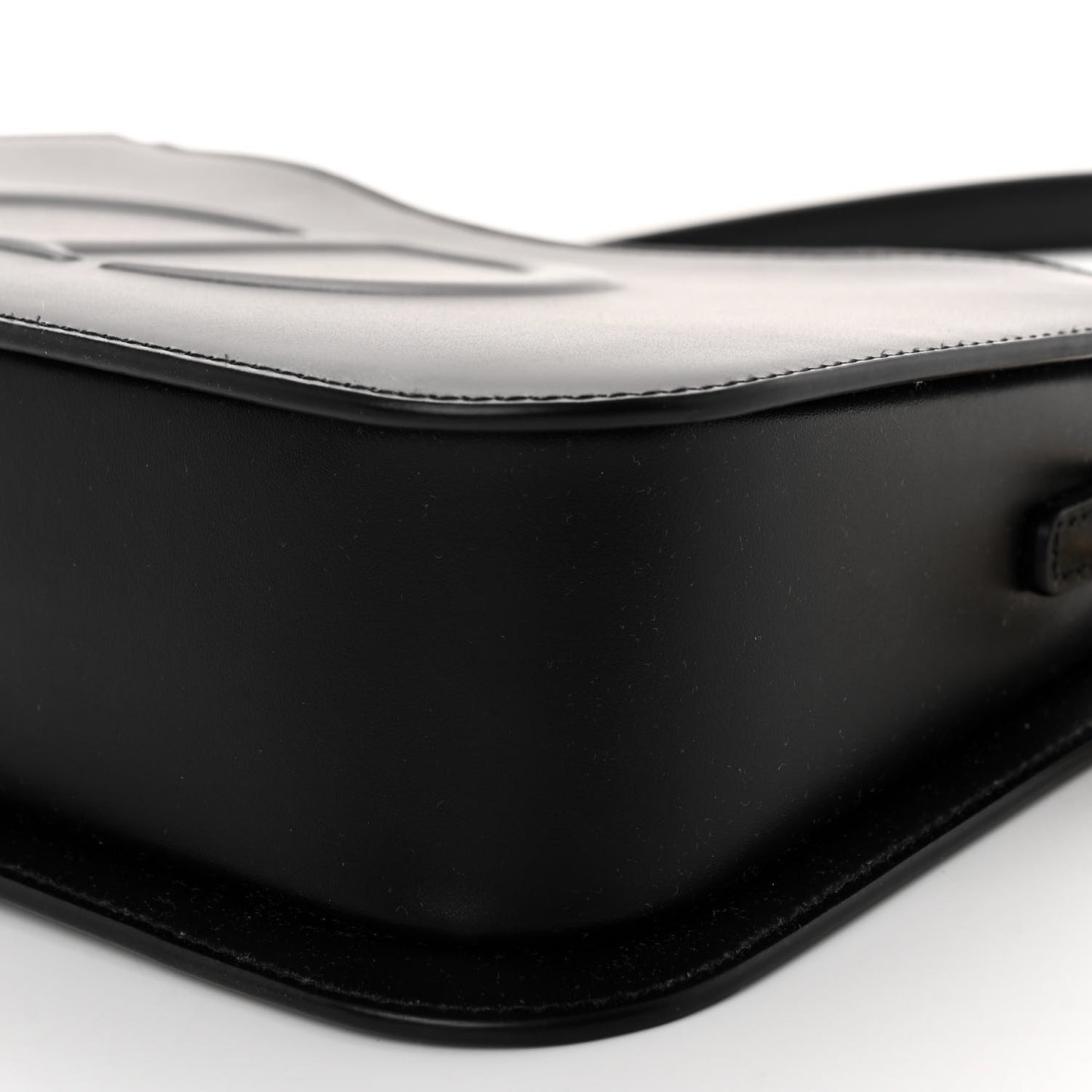 Calfskin CD Signature Mini Hobo Bag Black