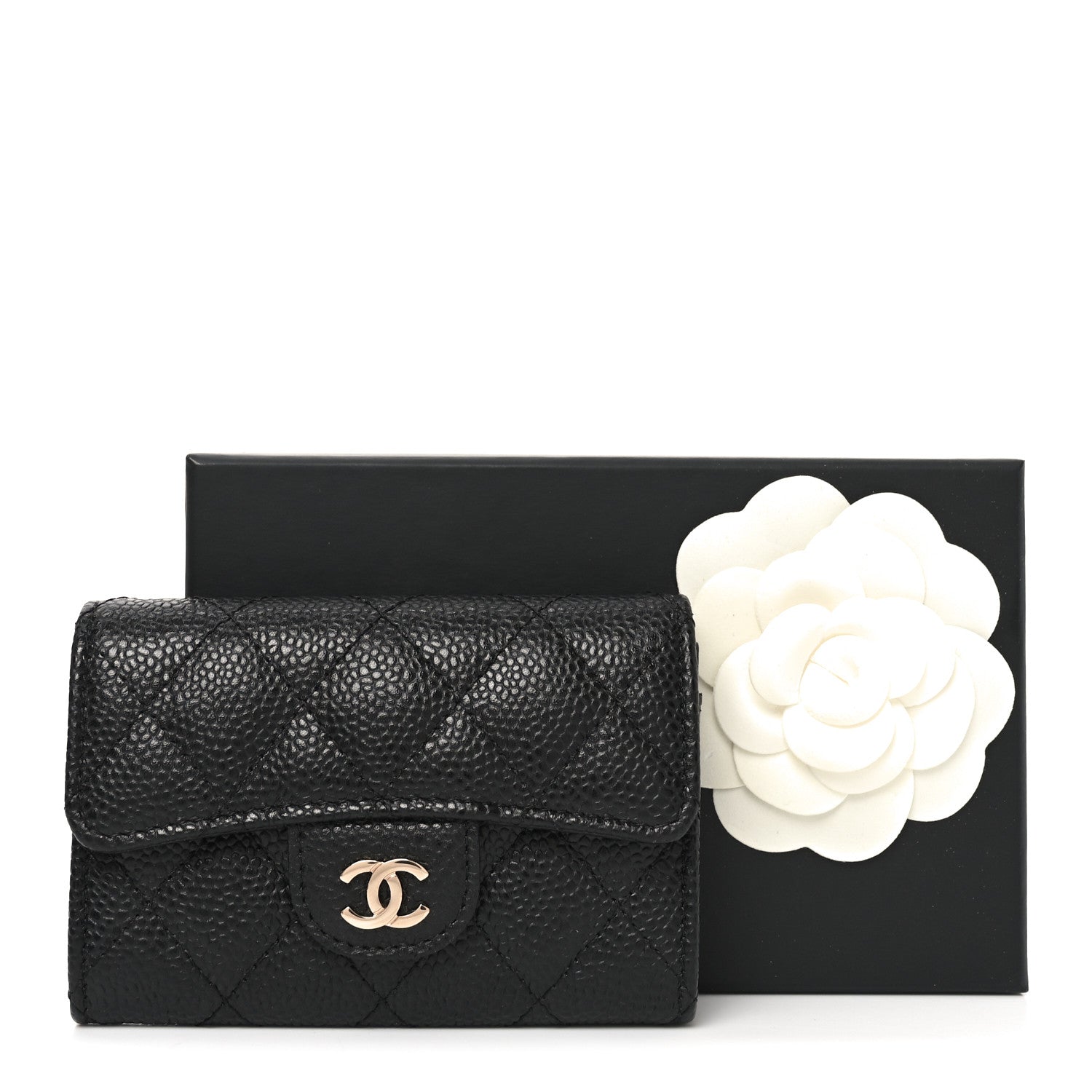 Chanel Caviar Quilted Flap Card Holder Black 9 of 9
