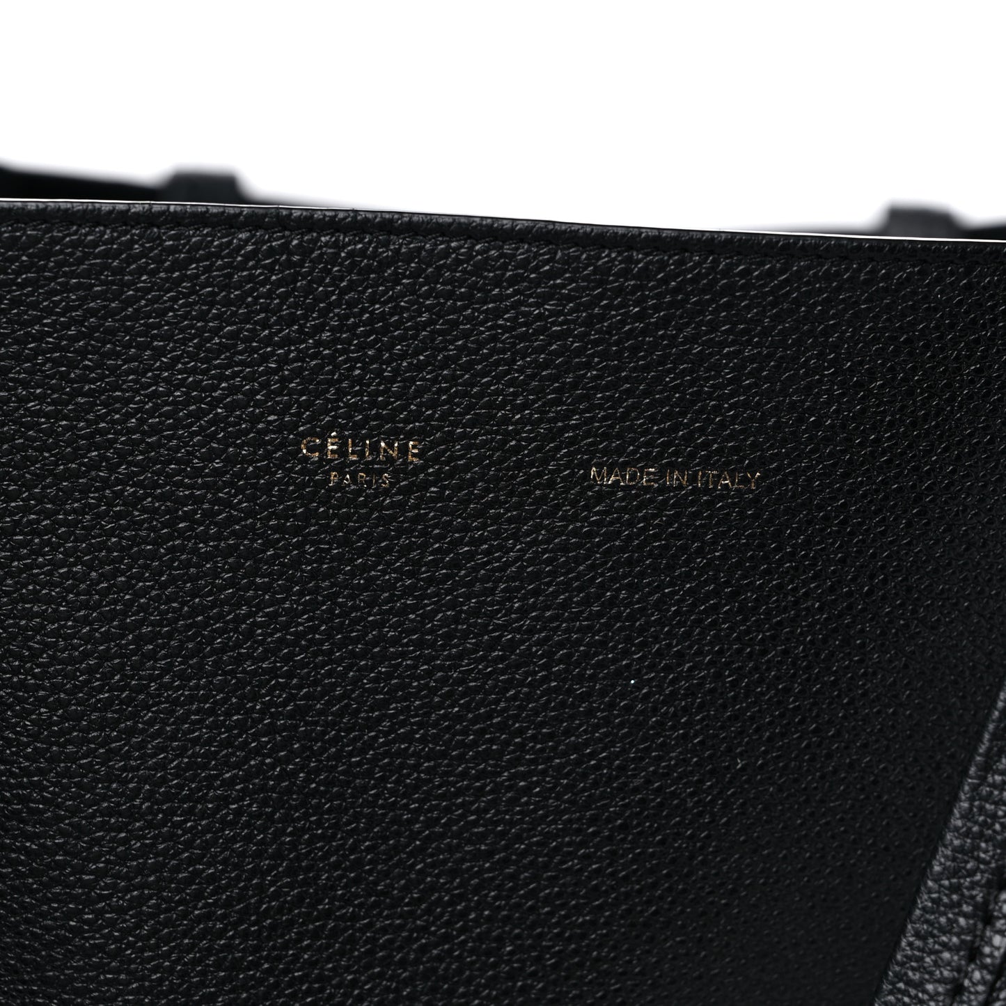 Soft Grained Calfskin Small Belt Cabas Phantom Black