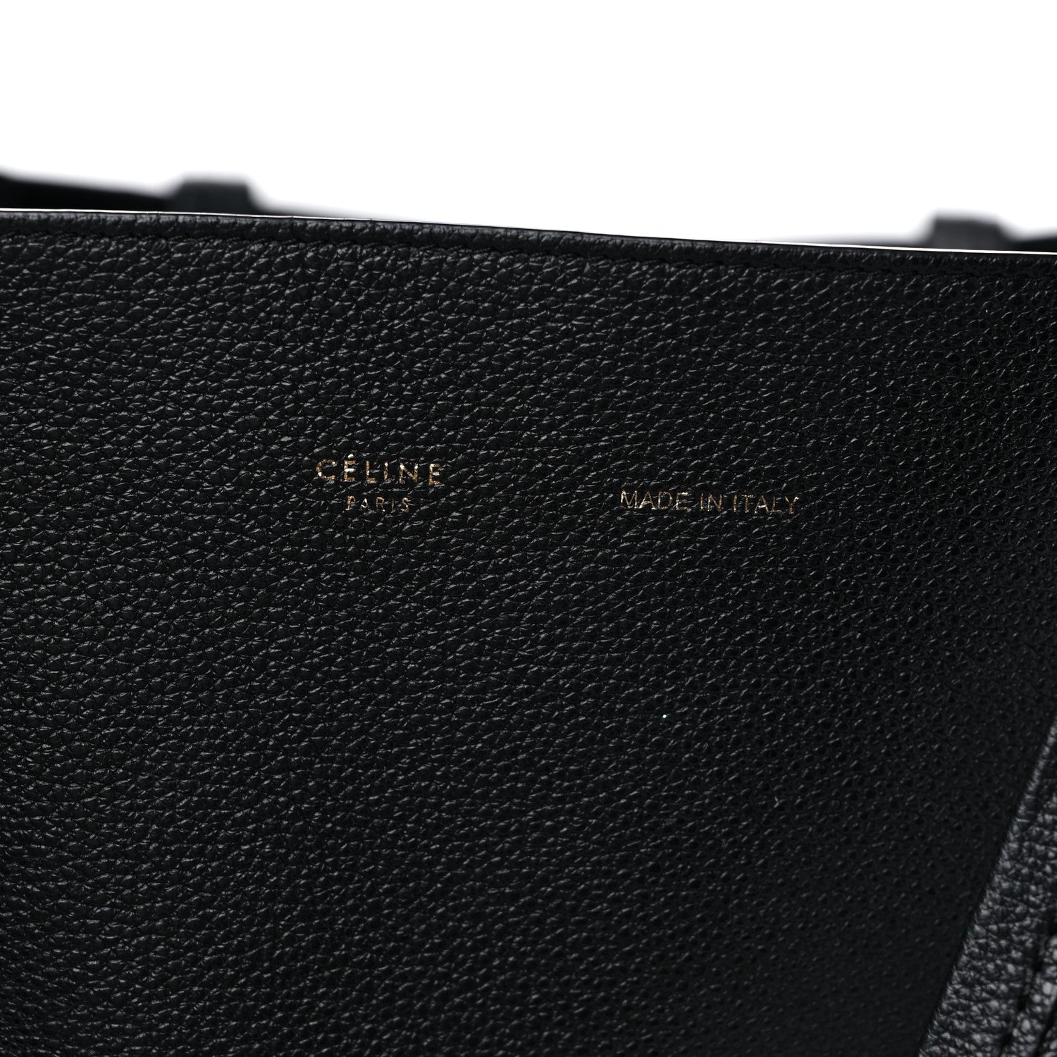 Celine Soft Grained Calfskin Small Belt Cabas Phantom Black 7 of 14
