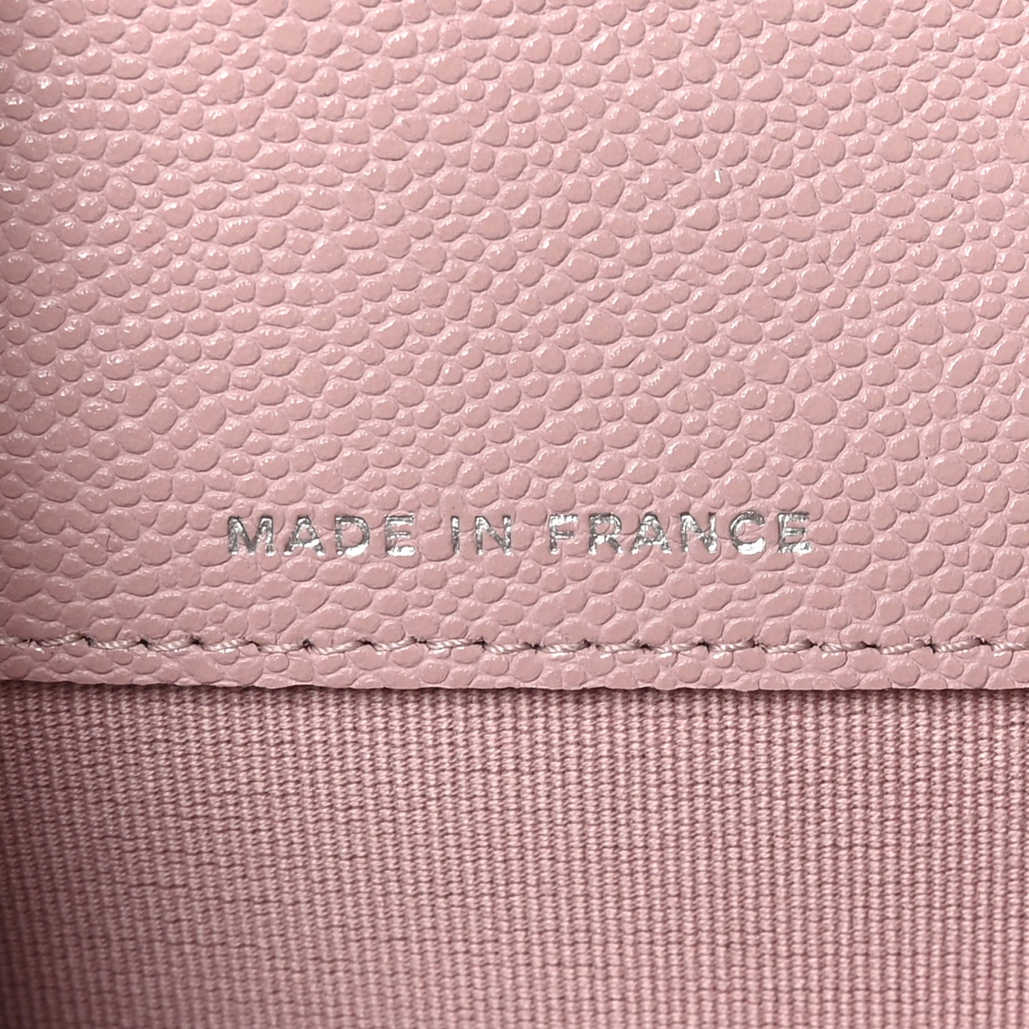 Caviar Quilted Flap Card Holder Wallet Light Pink