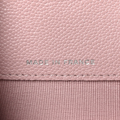 Chanel Caviar Quilted Flap Card Holder Wallet Light Pink 7 of 10