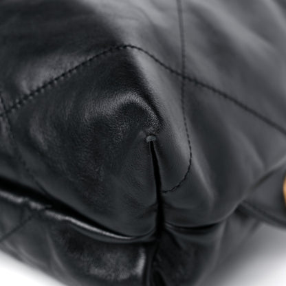 Chanel Shiny Calfskin Quilted Chanel 22 Backpack Black 8 of 10