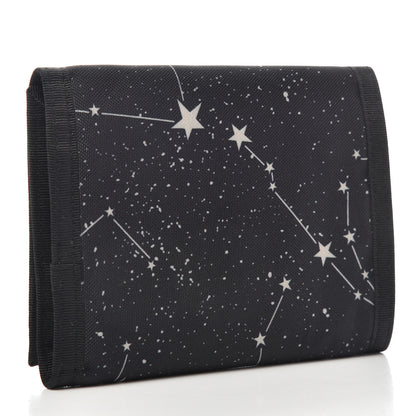 Saint Laurent Nylon Constellation Print Tiny Buffalo Wallet Black 3 of 6