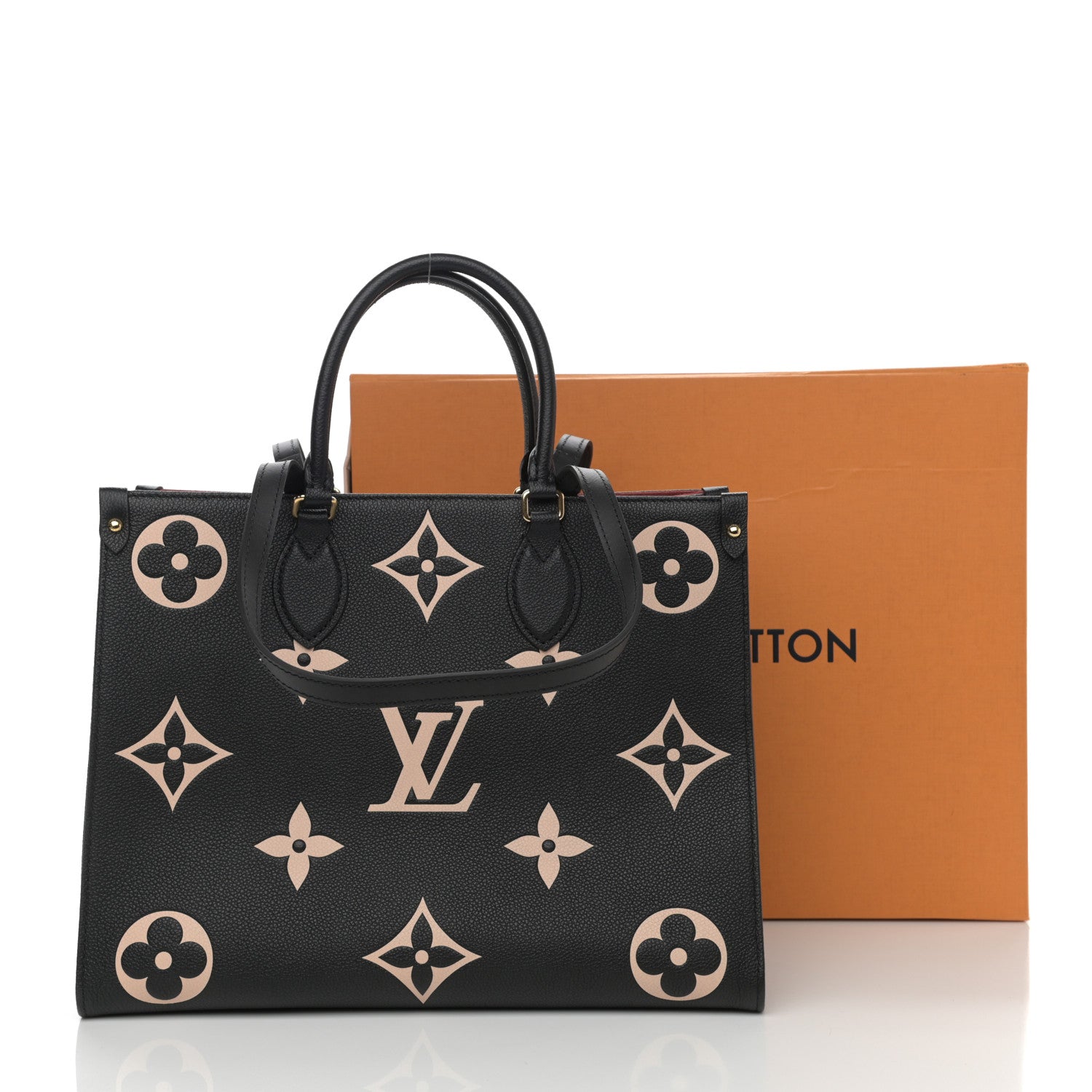 Louis Vuitton Empreinte Monogram Giant Onthego MM Black Beige 8 of 8