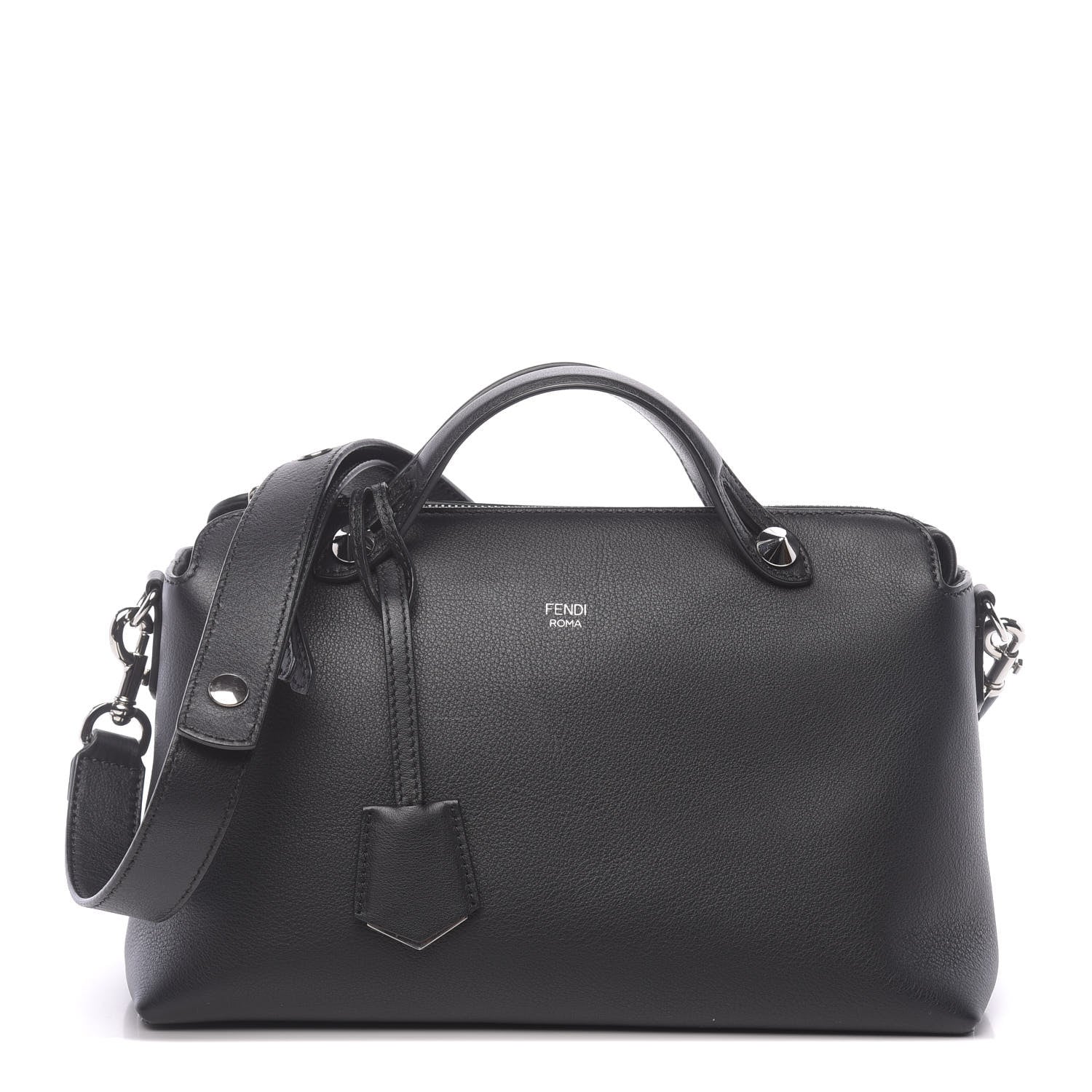 Fendi Vitello Dolce Medium By The Way Boston Bag Black 1 of 10