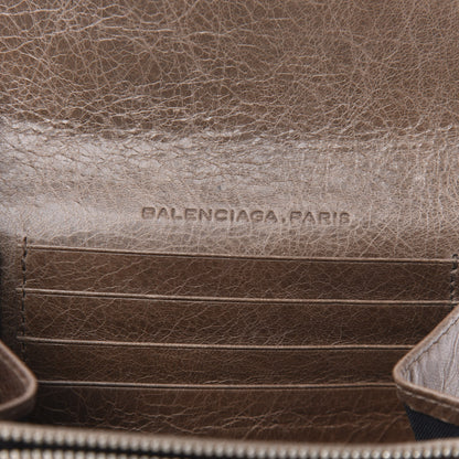 Balenciaga Agneau Giant 21 Silver Hardware Card Case Noix 8 of 8