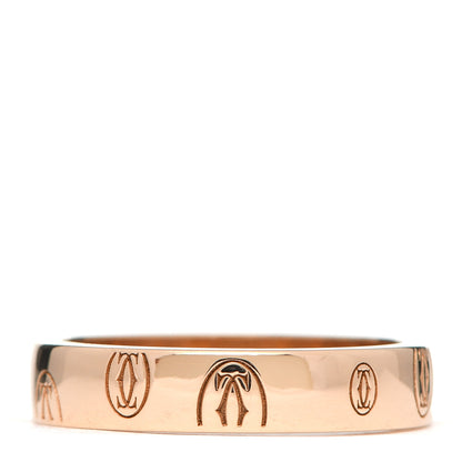 Cartier 18K Pink Gold 4mm Happy Birthday Band Ring 52 6 3 of 4