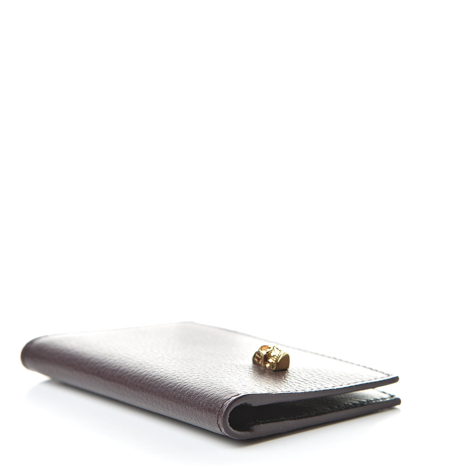 Alexander McQueen Small Grained Calfskin Skull Pocket Organizer Amaranth 4 of 7