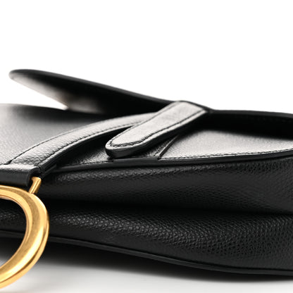 Christian Dior Grained Calfskin Mini Saddle Bag Black 10 of 10