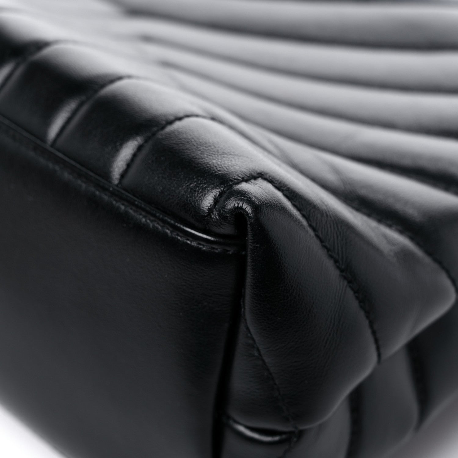 Saint Laurent Calfskin Y Quilted Monogram Medium Loulou Chain Satchel Black 11 of 18