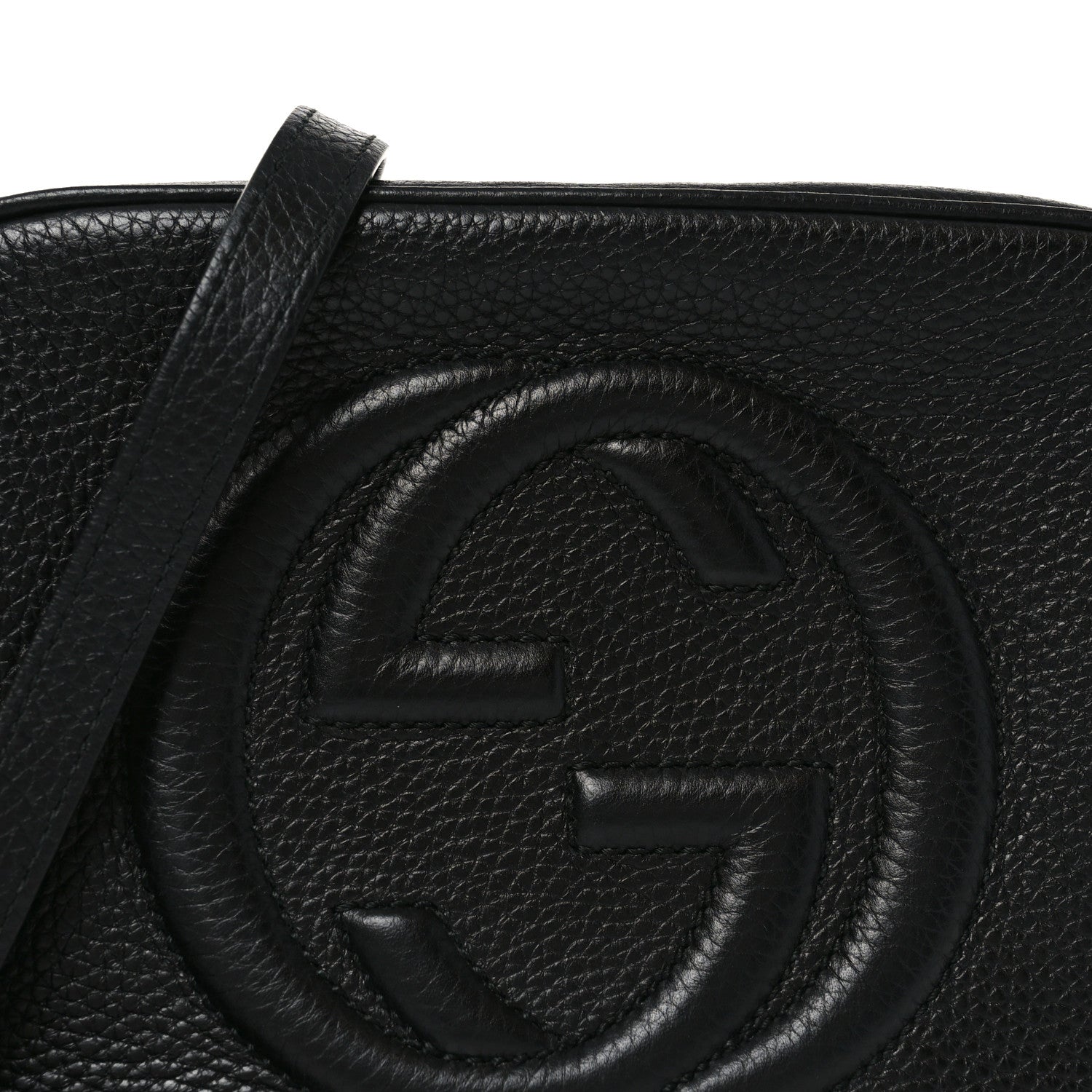 Gucci Pebbled Calfskin Small Soho Disco Bag Black 14 of 21