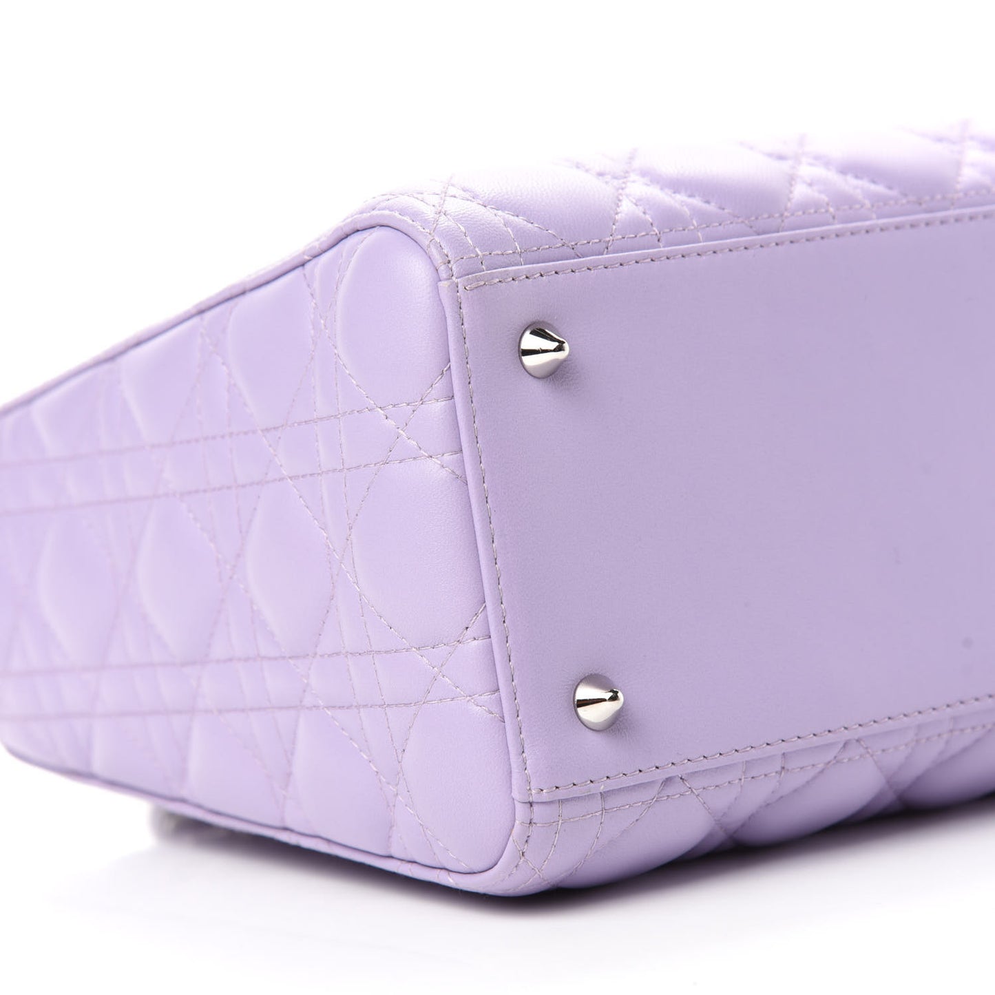 Lambskin Cannage Medium Lady Dior Purple