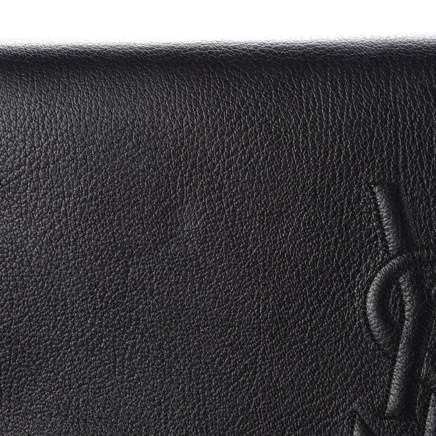 Calfskin Monogram Large Belle De Jour Clutch Black