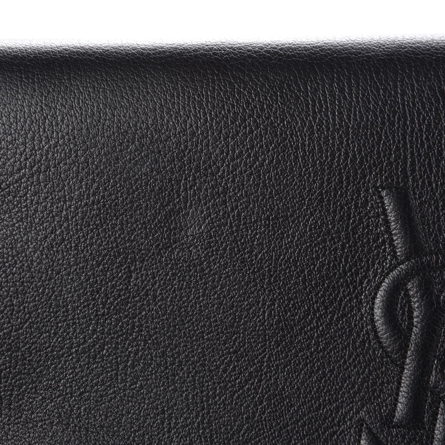 Saint Laurent Calfskin Monogram Large Belle De Jour Clutch Black 7 of 13