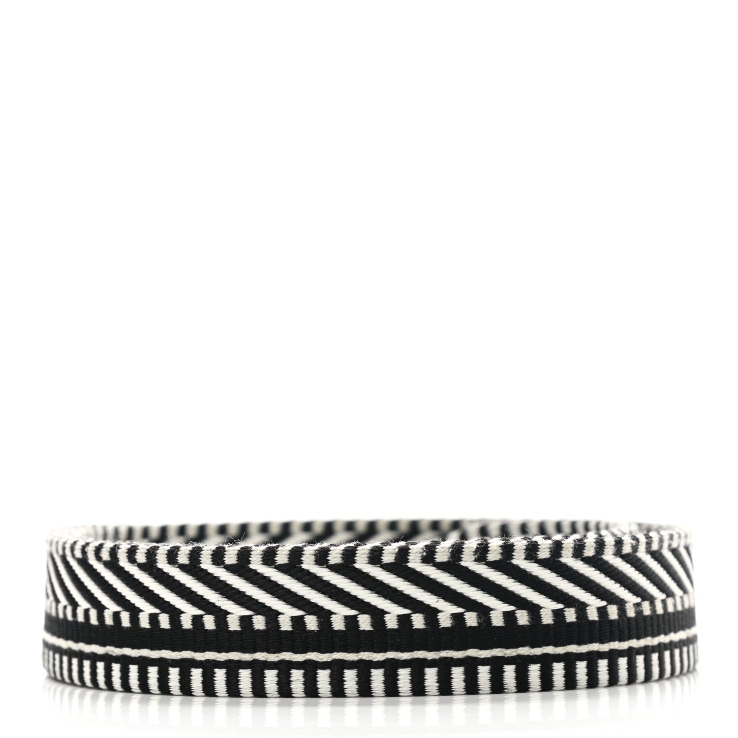 Hermes Toile Swift 25mm Sangle Cavale Shoulder Strap Black Ecru 2 of 6