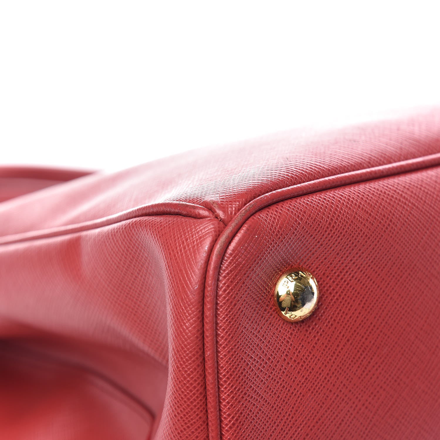 Prada Saffiano Large Galleria Double Zip Tote Fuoco 7 of 19